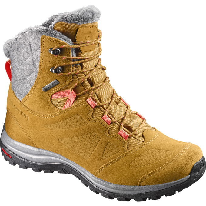 SALOMON ELLIPSE GTX® Philippines - Women's Winter Boots - Brown | 194380-PLF